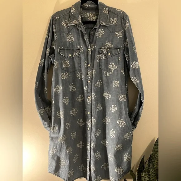 gap 1969 denim dress Baby Gap 1969 Girls Denim Dress size 12-18 m